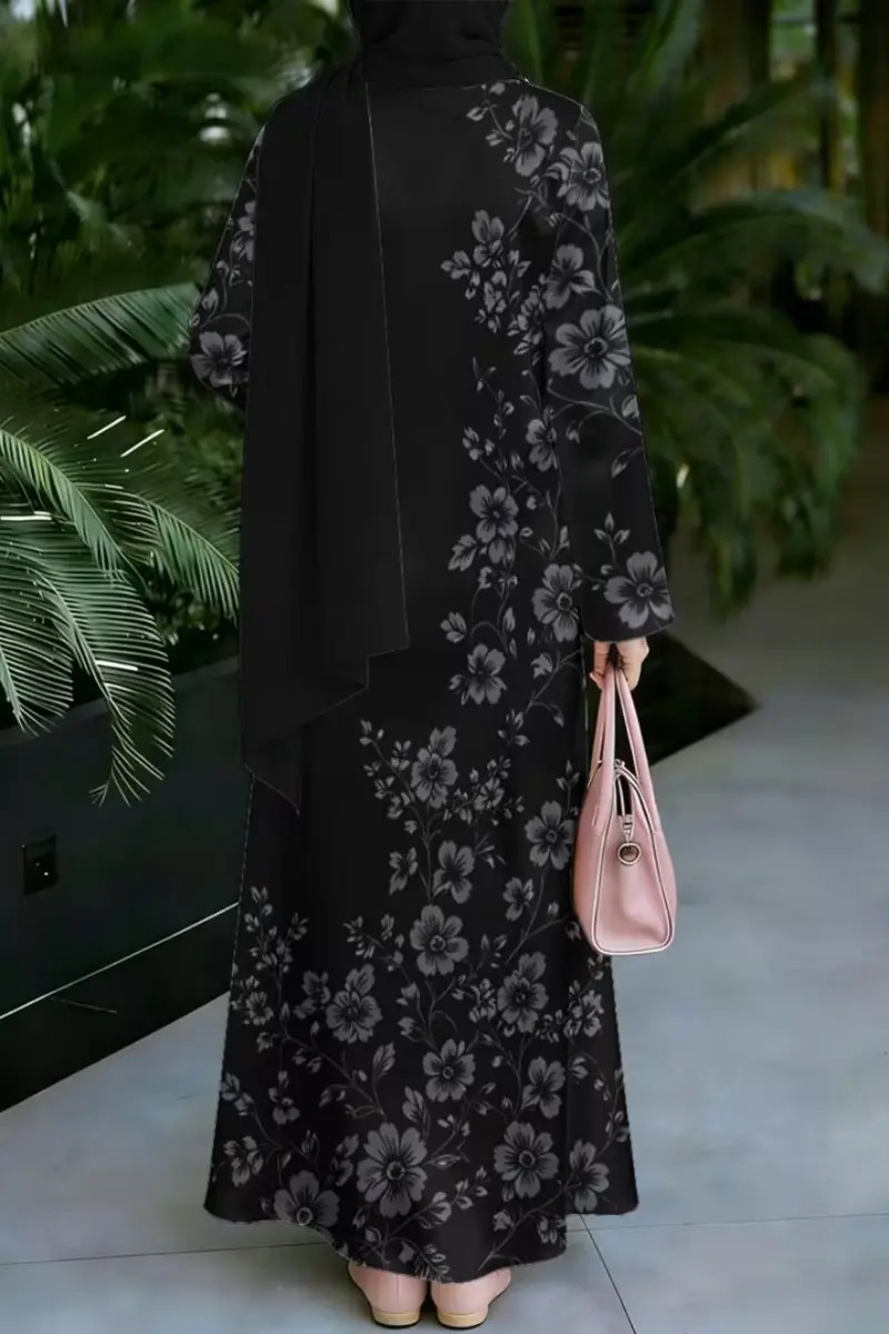 Silk Grace Flow Abaya | Silk Abayas