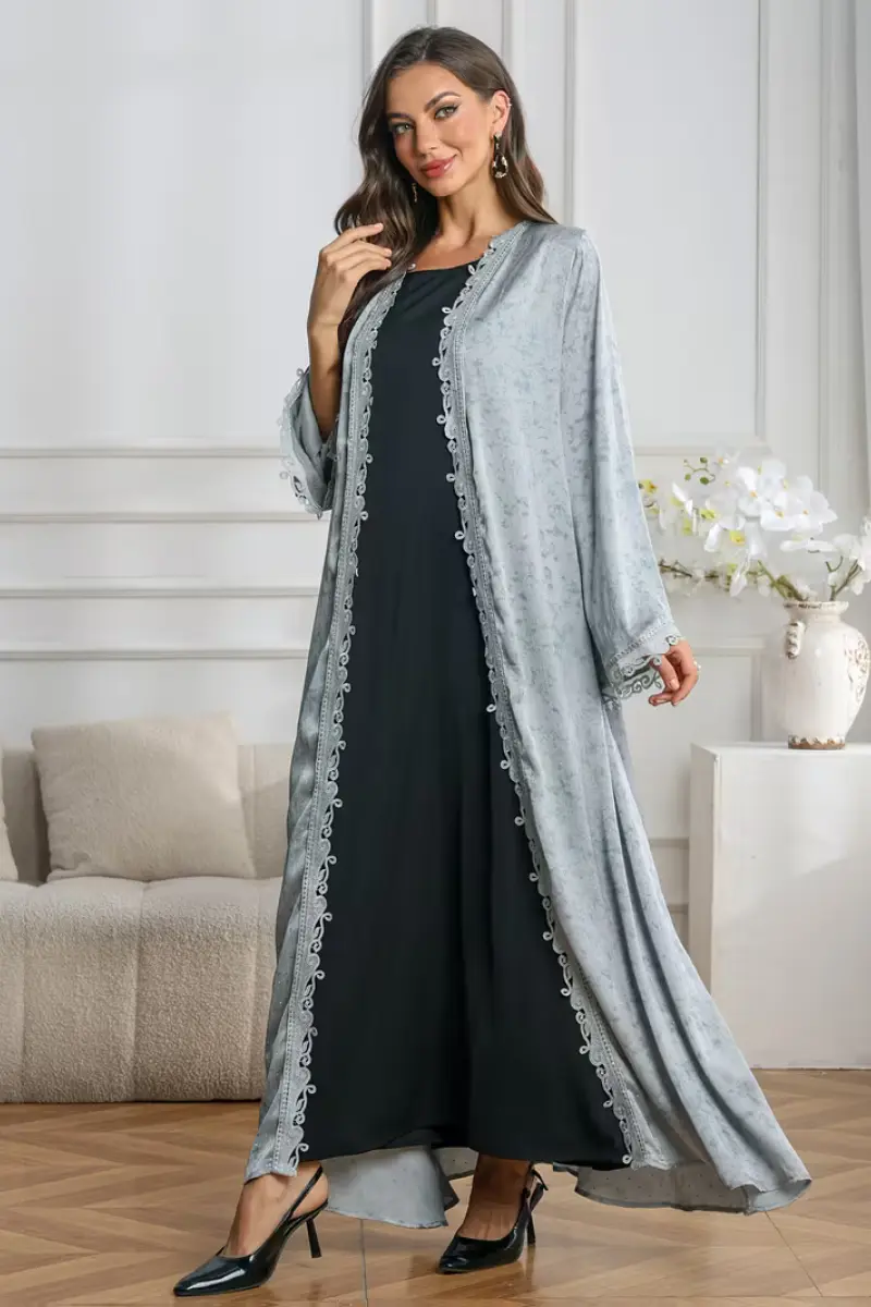 Luxe Evening Noir Abaya | Party Abayas
