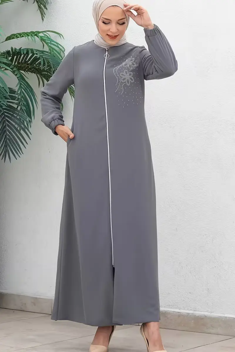 Modest Ease Zip Abaya | Front Zip Abayas