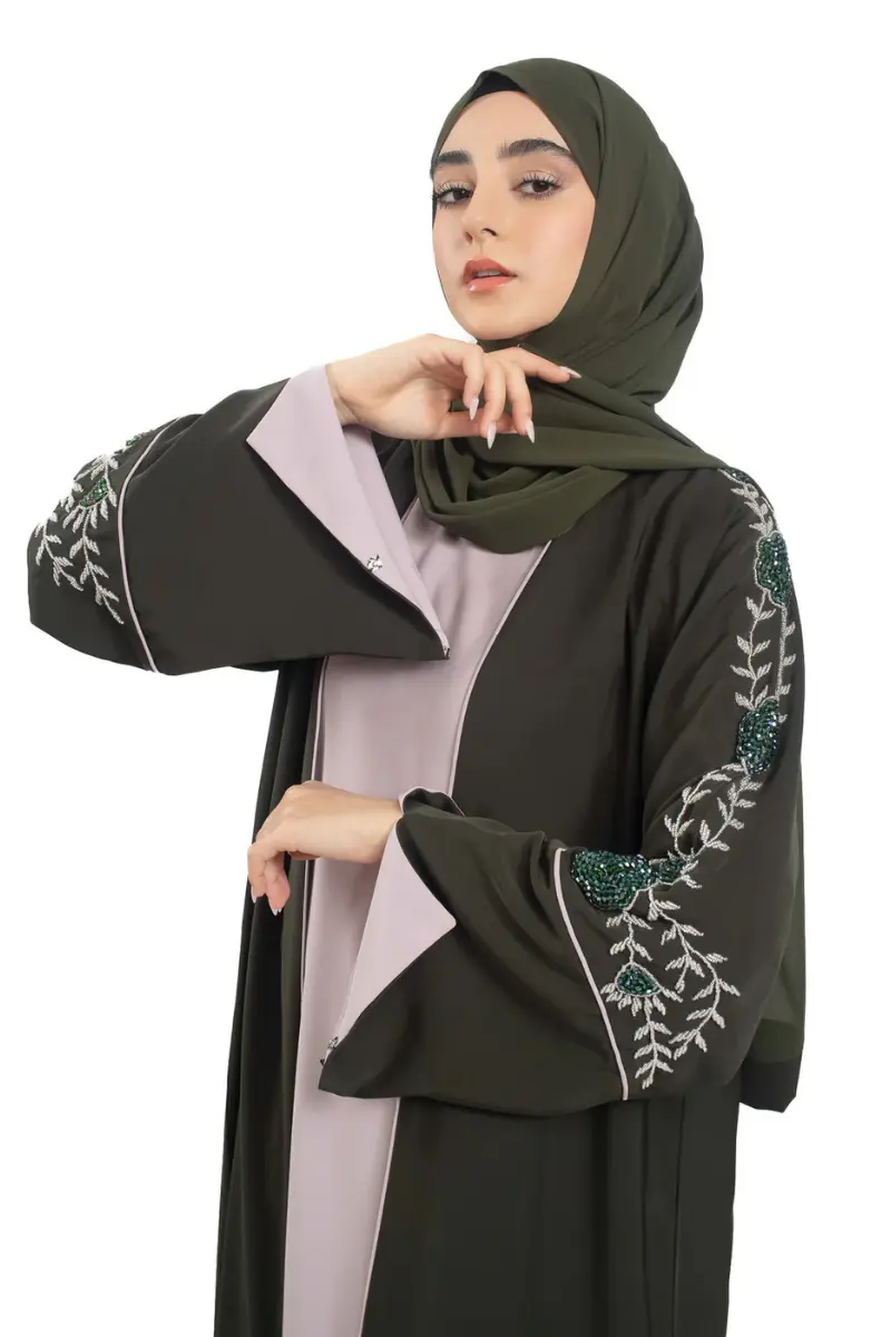 Layered Luxe Open Abaya | Layered Abaya Sets