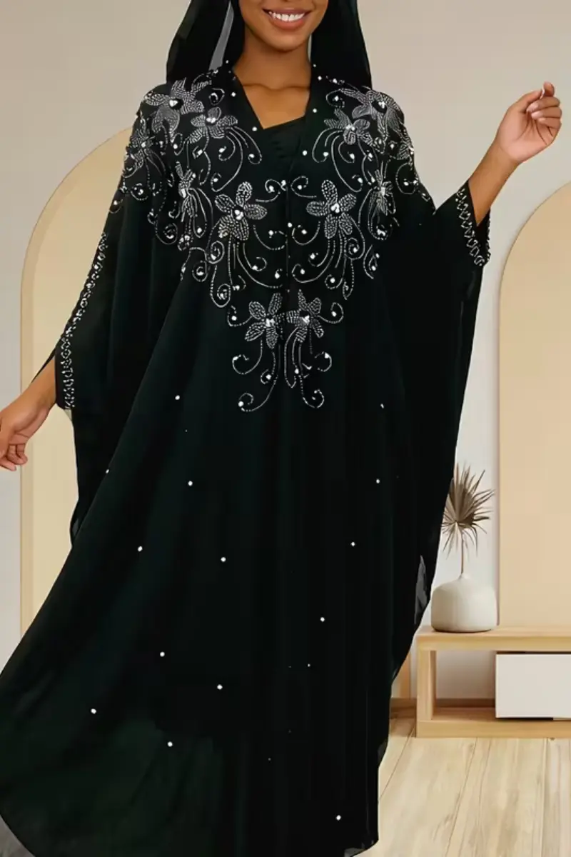Midnight Glam Party Abaya | Party Abayas