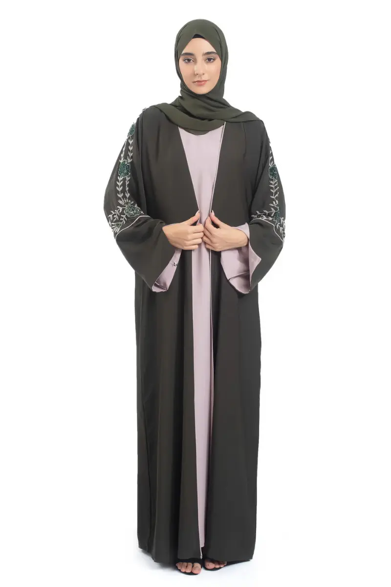 Layered Luxe Open Abaya | Layered Abaya Sets