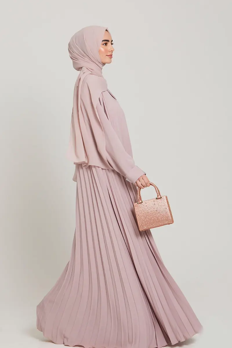 Elegant Layered Co-ord Abaya | Abaya Co-ord Sets