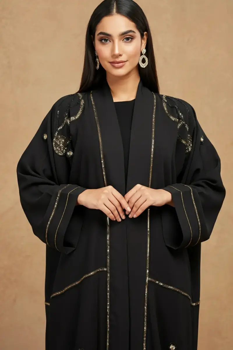 Soft Pearl Everyday Abaya | Basic Open Abayas