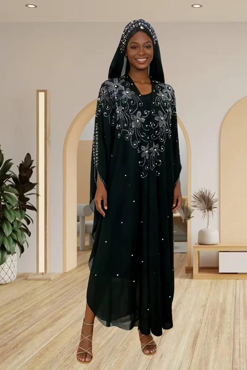 Midnight Glam Party Abaya | Party Abayas