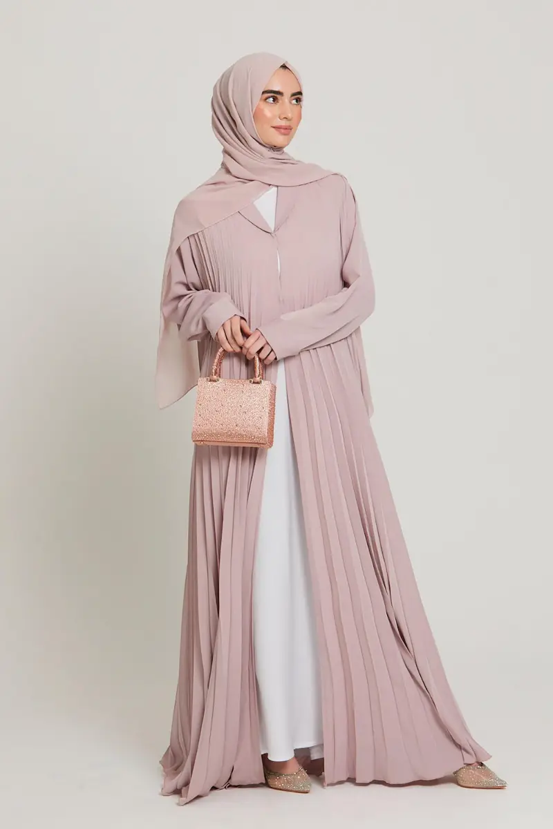 Elegant Layered Co-ord Abaya | Abaya Co-ord Sets