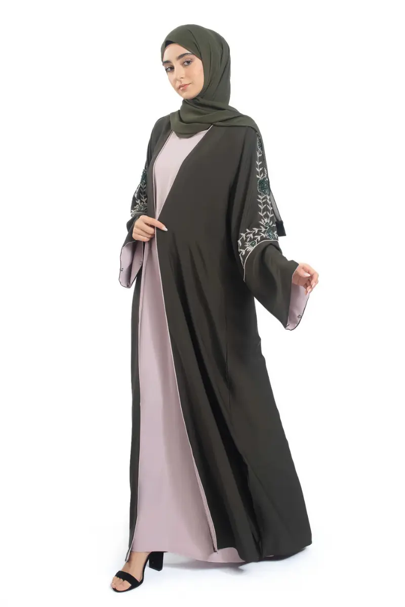 Layered Luxe Open Abaya | Layered Abaya Sets