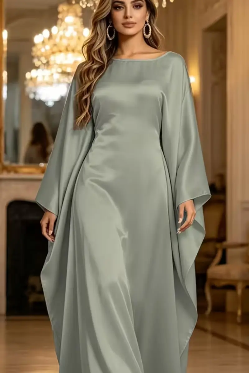 Satin Silk Luxe Abaya | Silk Abayas