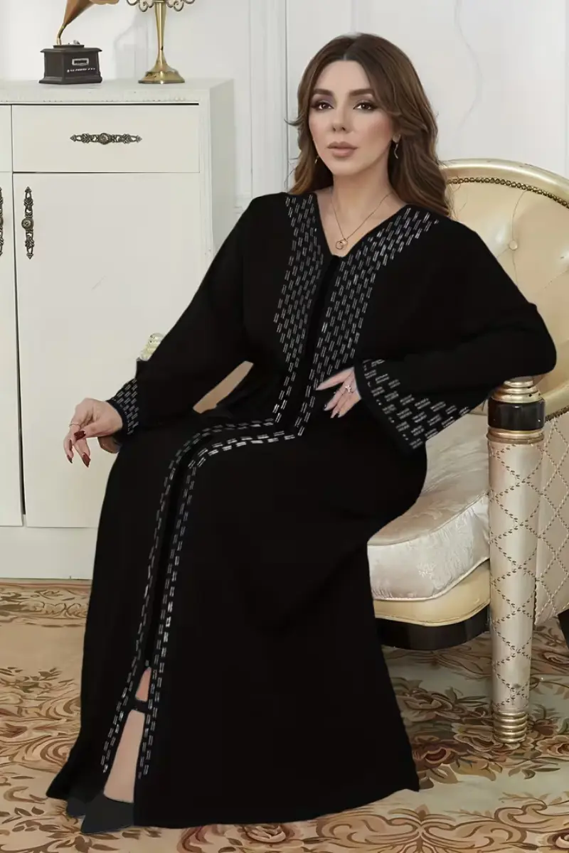 Royal Stone Work Abaya | Embellished Abayas