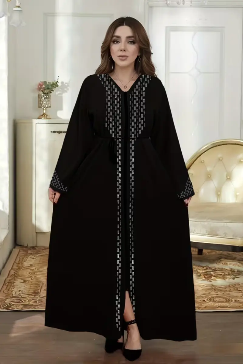 Royal Stone Work Abaya | Luxury Abayas