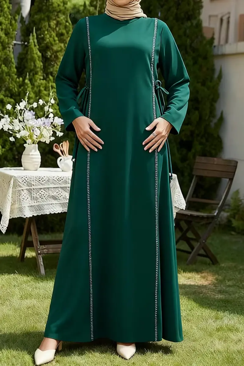 Grace Noir Closed Abaya | Closed Abayas