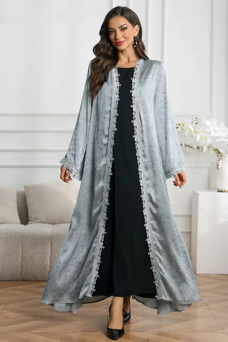 Luxe Evening Noir Abaya | Party Abayas
