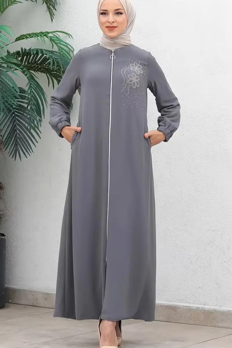 Modest Ease Zip Abaya | Front Zip Abayas