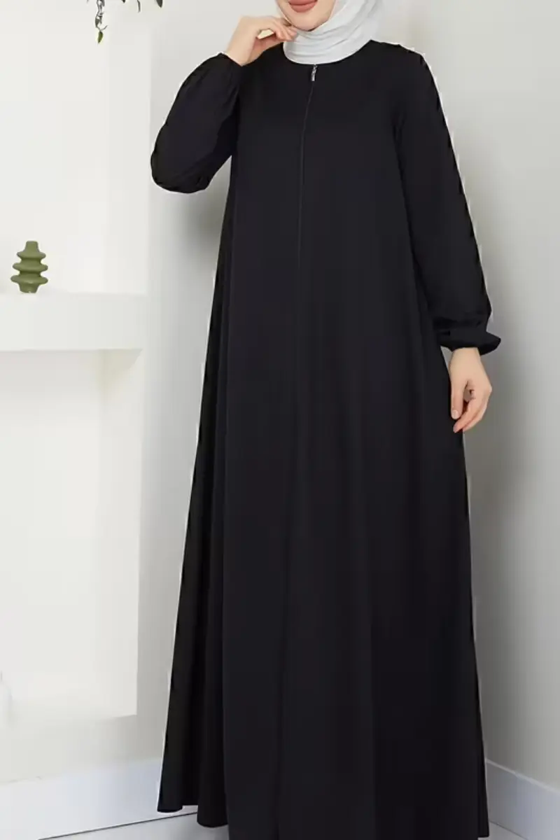 Noor Comfort Zip Abaya | Front Zip Abayas